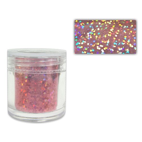 Folie transfer 08 MoonbasaNails, Roz cu paiete