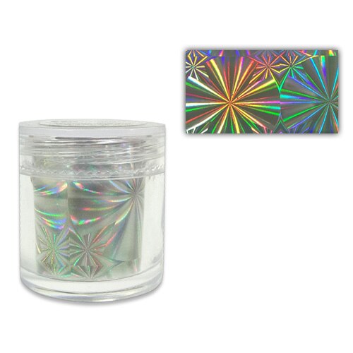 Folie transfer 15 MoonbasaNails, Argintiu