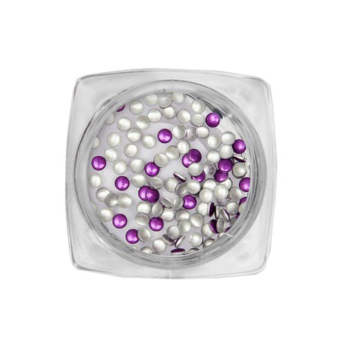 Stras circular Netkosar, 100 bucati, 15-36, Violet metalizat