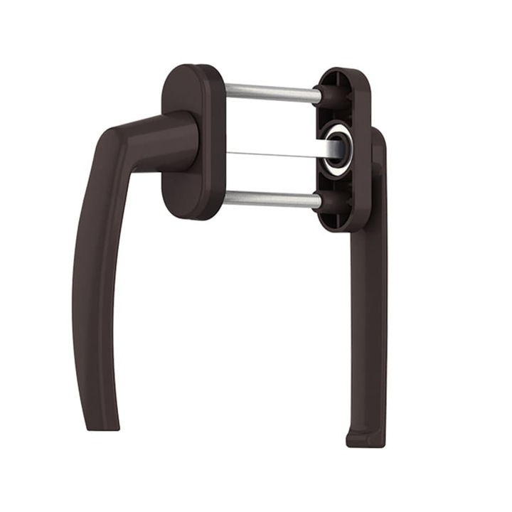 Maner dublu, Medos, model Victory, usa balcon, exterior plat, maro inchis