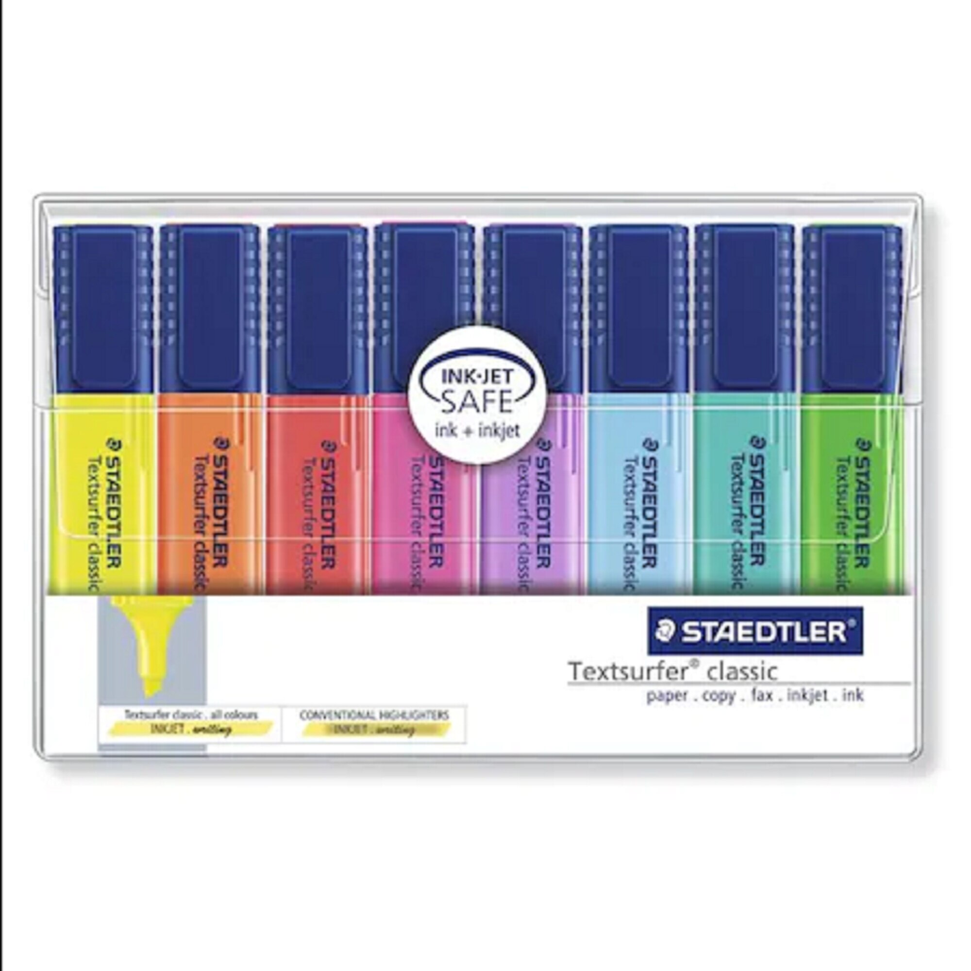 Set text marker Staedtler varf tesit 1-5mm CLASSIC 8culori/set ST-364-WP8