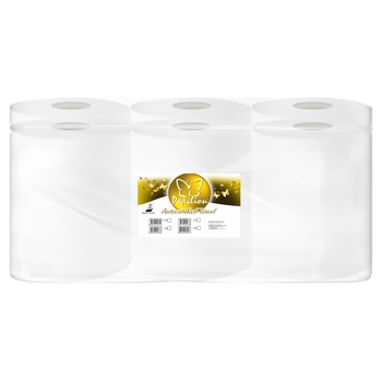 Prosop Hartie Papilion Center Feed, derulare centrala, 2 straturi, portionata, 24.5 x 22.5 cm, 6 bucati, 4 kg, 90 m Prosop Hartie Papilion Center Feed, derulare centrala, 2 straturi, portionata, 24.5 x 22.5 cm, 6 bucati, 4 kg, 90 m