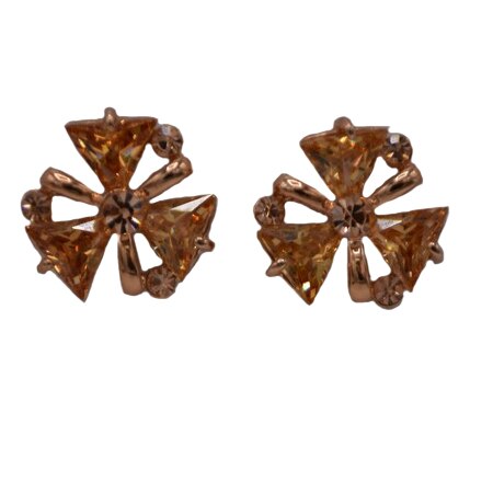 Cercei dama cu forma deosebita,D&J Exclusive, auriu