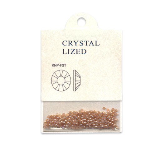 Set 250 perle decorative MoonbasaNails, Semicerc, 010, Saten deschis