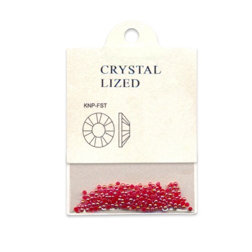 Set 250 perle decorative MoonbasaNails, Semicerc, 008, Rosu bordeaux