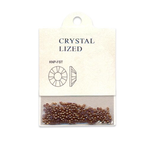 Set 250 perle decorative MoonbasaNails, Semicerc, 009, Saten