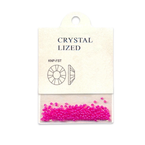 Set 250 perle decorative MoonbasaNails, Semicerc, 016, Magenta