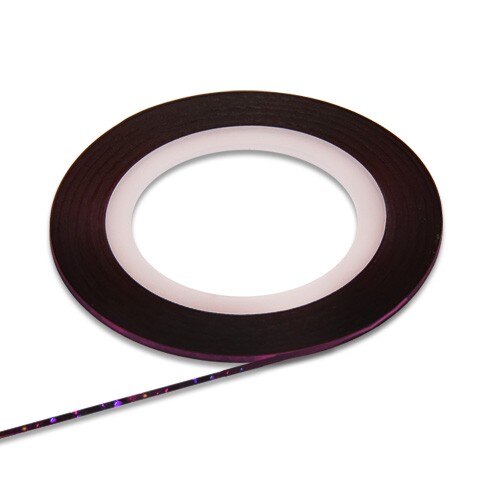 Banda decorativa pentru unghii artificiale, MoonbasaNails, 24, Mov inchis