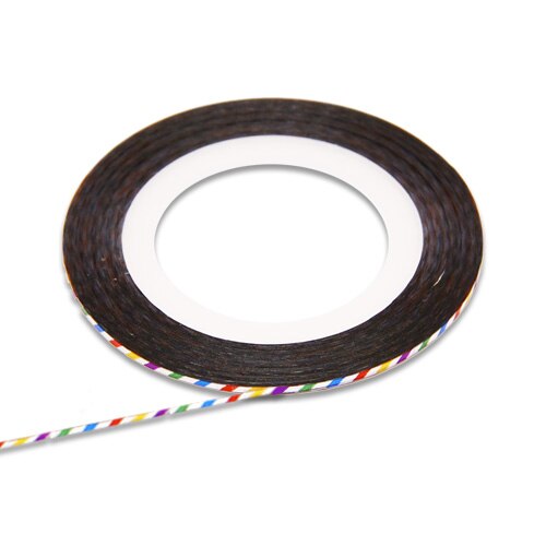 Banda decorativa pentru unghii artificiale, MoonbasaNails, 19, Multicolor