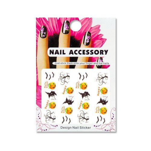 Tatuaj sticker cu efect acrilic pentru decor unghii BLE-918, MoonbasaNails, Multicolor