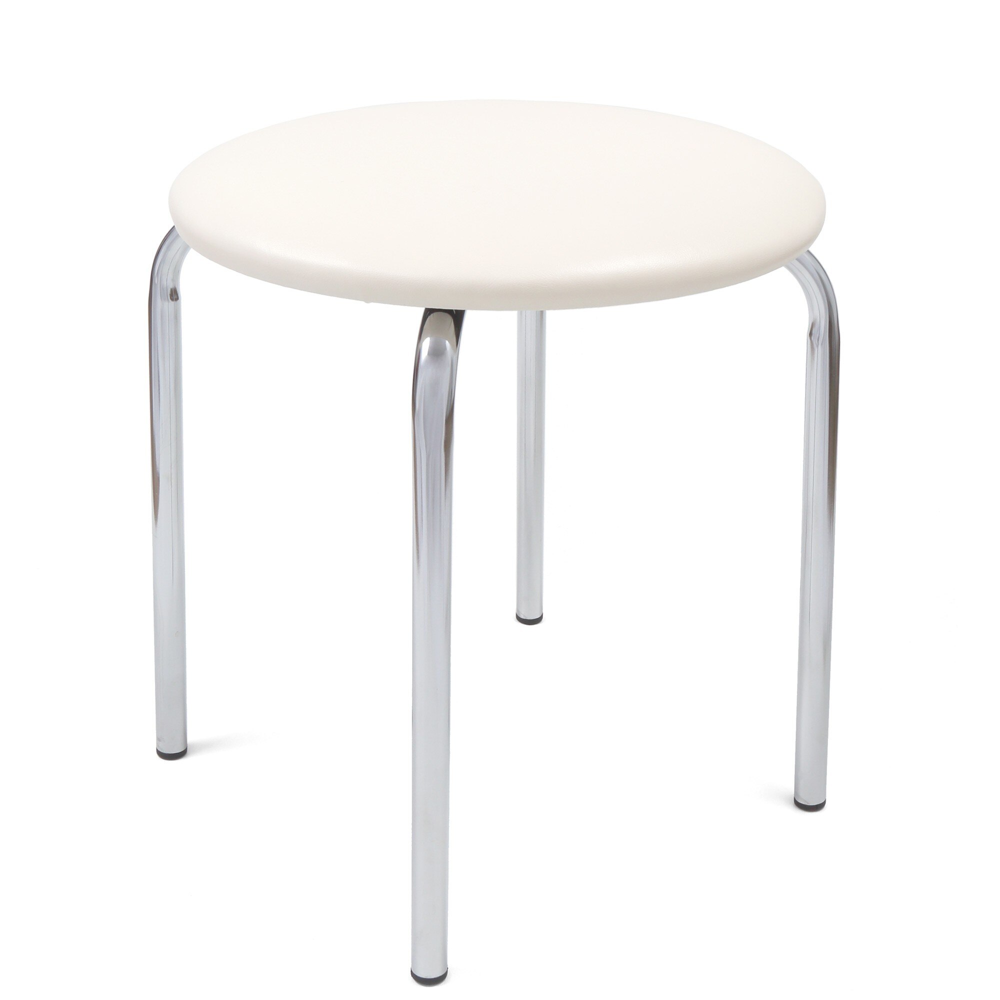 Scaun Sofia crom, piele ecologica Crem