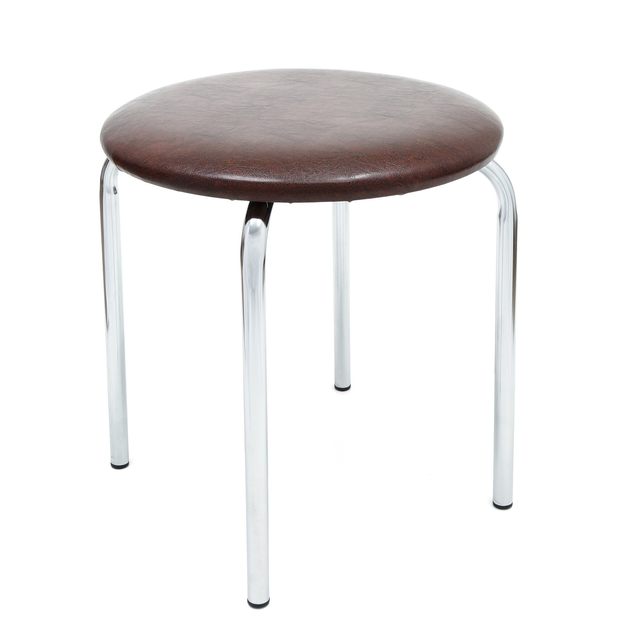 Scaun Sofia crom, piele ecologica Maro