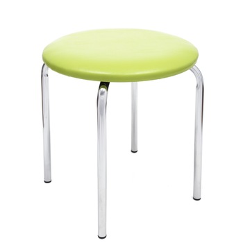 Scaun Sofia crom, piele ecologica Verde Scaun Sofia crom, piele ecologica Verde