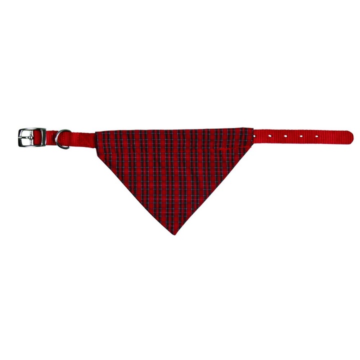Necki Trixie piros kendős nyakörv XS 19-24cm/10mm 30863