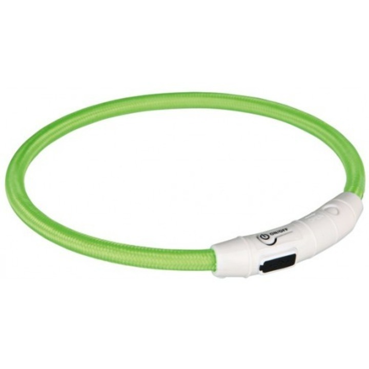 Trixie SaferLife Flash USB nyakkarika zöld XS-S 35cm/7mm 12700