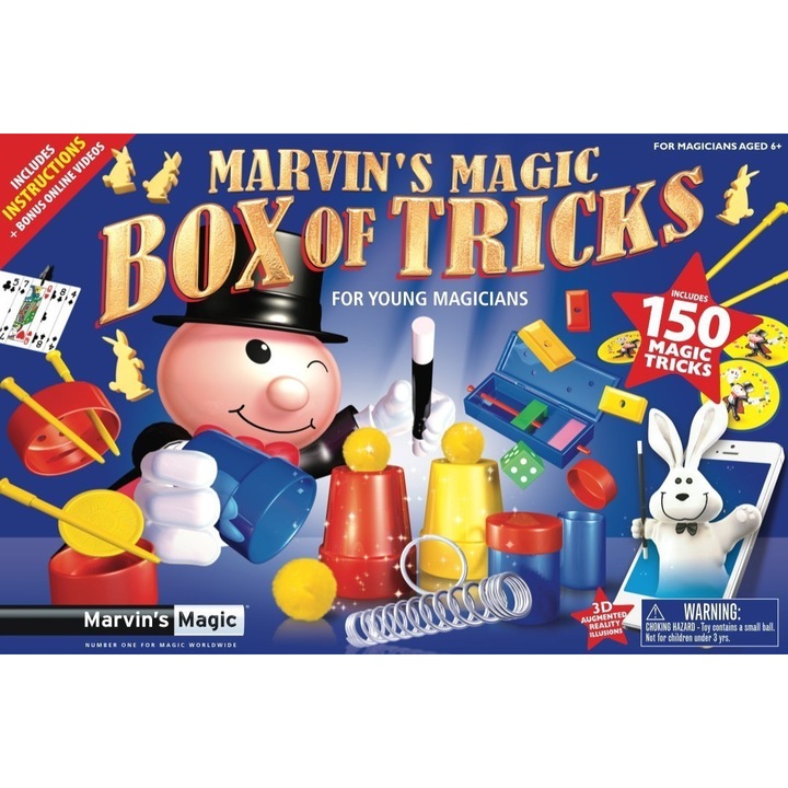 Joc educativ - Cutia magica cu 150 de trucuri - Marvin's Magic