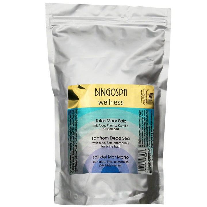 Sare de baie BingoSpa, Aloe si extract de musetel, 1kg