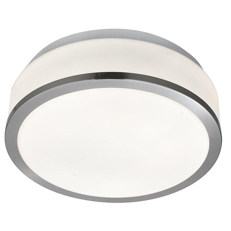 Plafoniera Bathroom Silver Opal M, Searchlight, Alb
