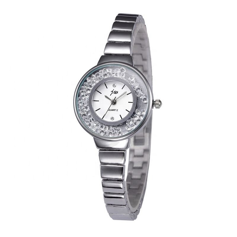 Ceas jw Dama Quartz Casual Elegant Silver, PN999688SR, curea din metal (zale), afisaj Analog