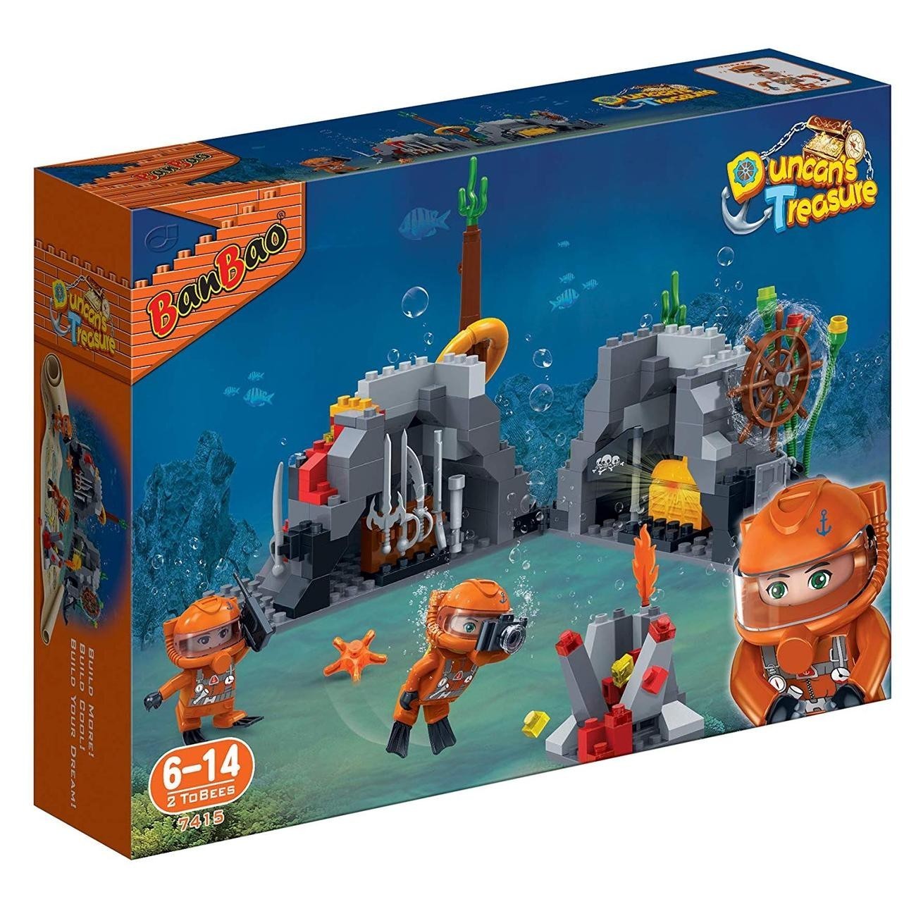 Set de constructie multicolor BanBao 237 piese, cautare de comori