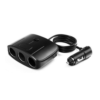 Tripla bricheta auto 12/24V 100W cu 2 x USB 1200mA, No.1635 Tripla bricheta auto 12/24V 100W cu 2 x USB 1200mA, No.1635