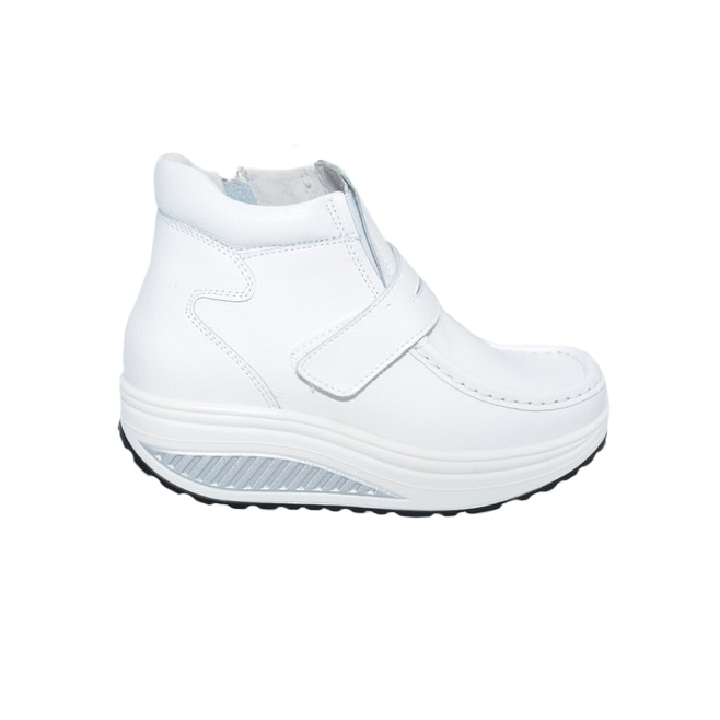 Gheata Ama cu talpa ortopedica,piele naturala,D&J Exclussive, Alb