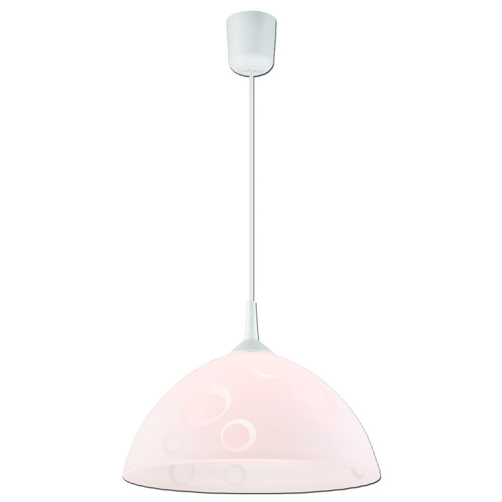 Lustra Plexa Modern, Alb, model cercuri, 1 x 60 W, E27