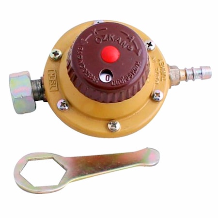 Pachet promo: Ceas butelie reglabil pentru gaz cu regulator de presiune in 10 trepte de presiune + Rezerva gaz bricheta 90ML alpen camping