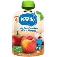 Piure Nestle cu mere si piersici, 90g, de la 6 luni