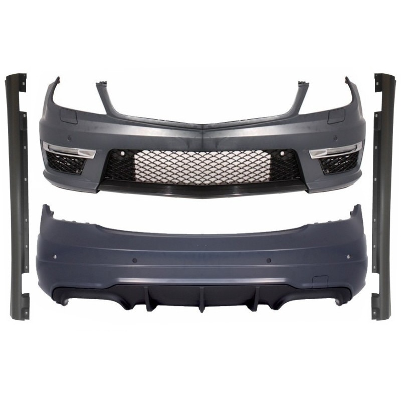 Pachet exterior compatibil cu Mercedes C-class W204 C204 (2007-2015) Facelift C63 A-Design