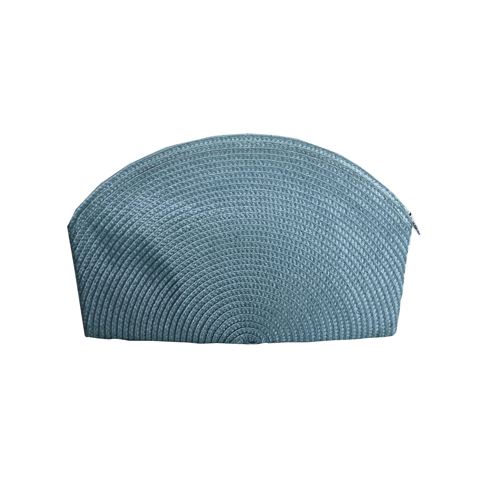 Geanta plic, unicat, lucrata manual, din rafie, verde menta prafuit, Plic casual_017