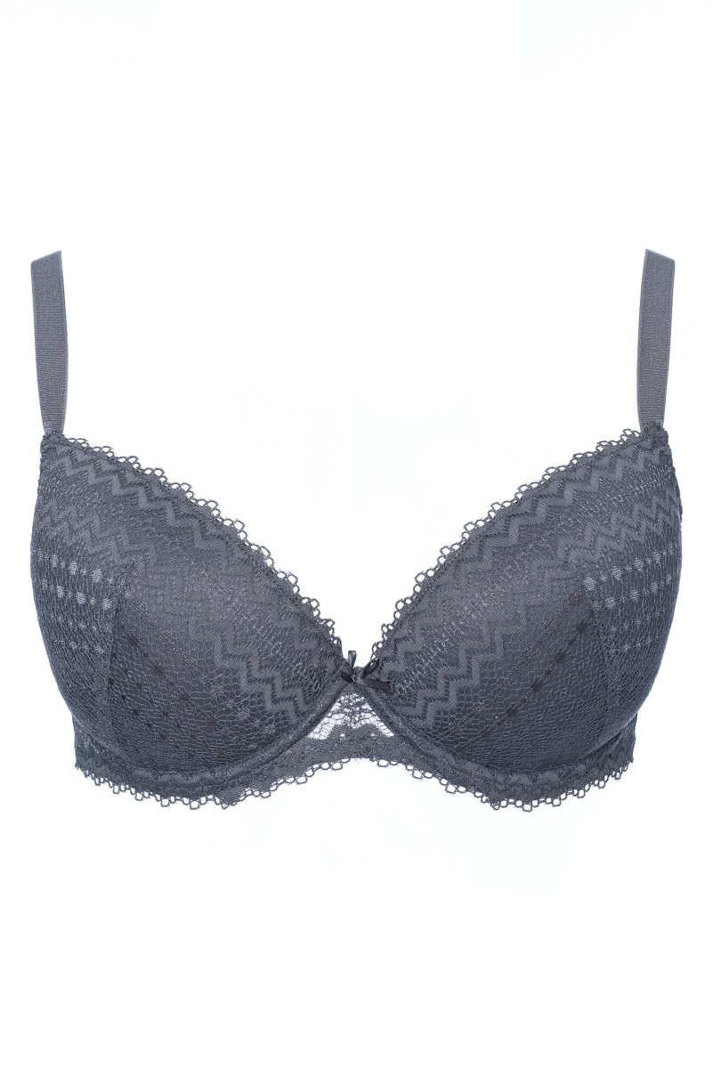 Sutien din dantela, cu burete, Intimamoda, Giorgia 6432, Gri