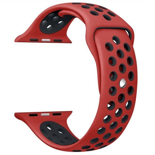 Curea pentru Apple Watch 40 mm Silicon Sport iUni Rosu-Negru