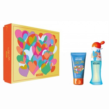 Set Moschino, I Love Love, Femei: Apa de Toaleta, 30 ml + Lotiune de corp, 50 ml Set Moschino, I Love Love, Femei: Apa de Toaleta, 30 ml + Lotiune de corp, 50 ml