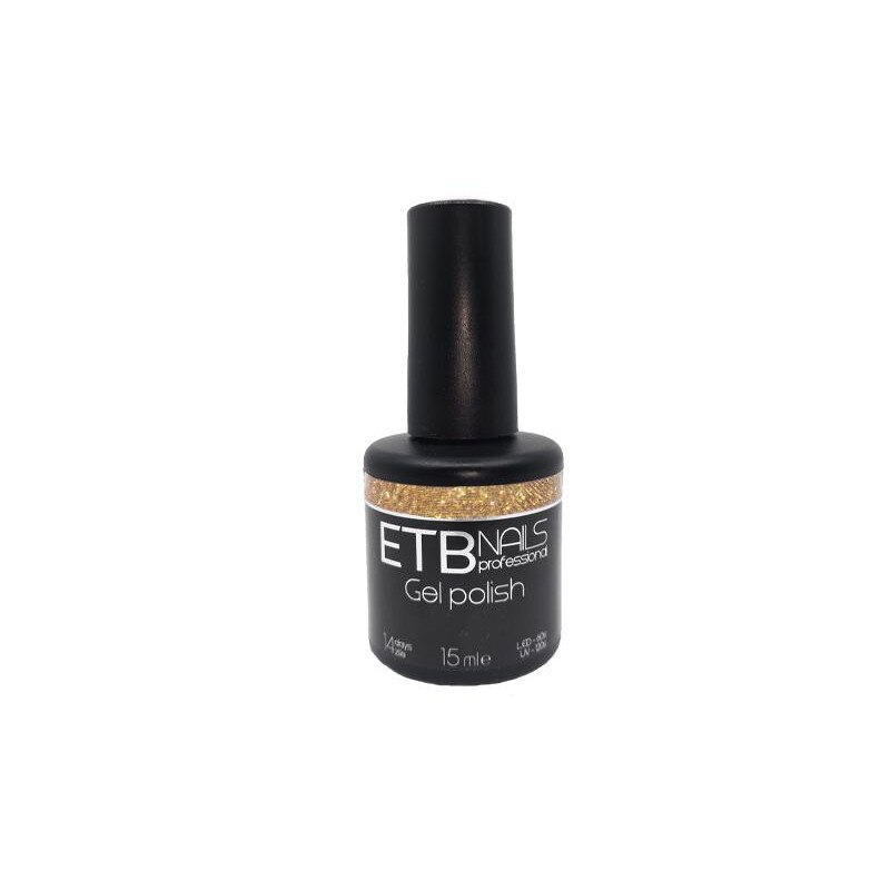 Gel de unghii permanent ETB Nails Gel Polish True Gold 15ml