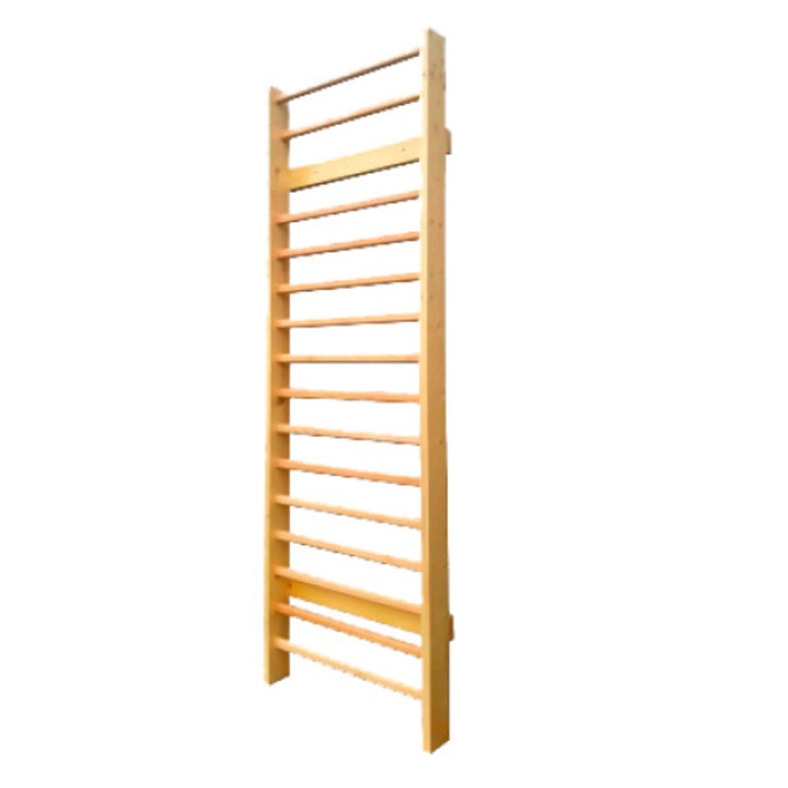 Spalier Gimnastica Standard, Prospalier, 245x85 cm, 15 BARE, M1245085L, lacuit natur