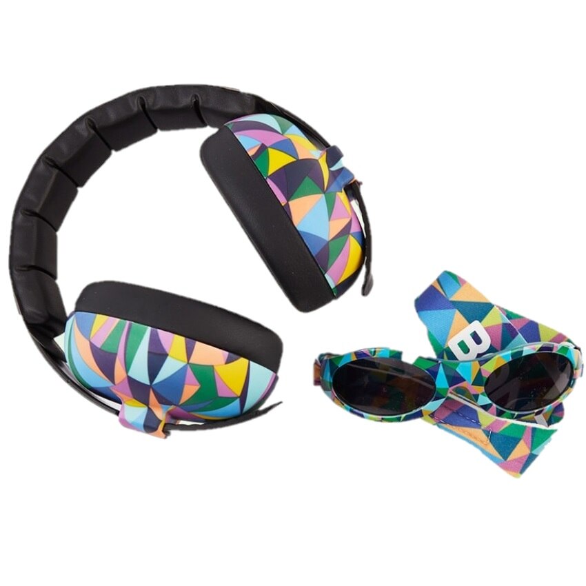 Set Casti antifoane bebelusi si copii, Banz, pana la 3 ani, Kaleidoscop