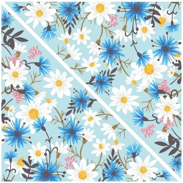 Sticker pentru geam - margarete pentru coltul ferestrei, 33 x 30 cm