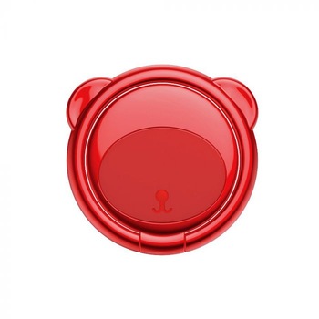 Suport telefon Inel Baseus, Bear Finger Grip Stand, Rosu Suport telefon Inel Baseus, Bear Finger Grip Stand, Rosu