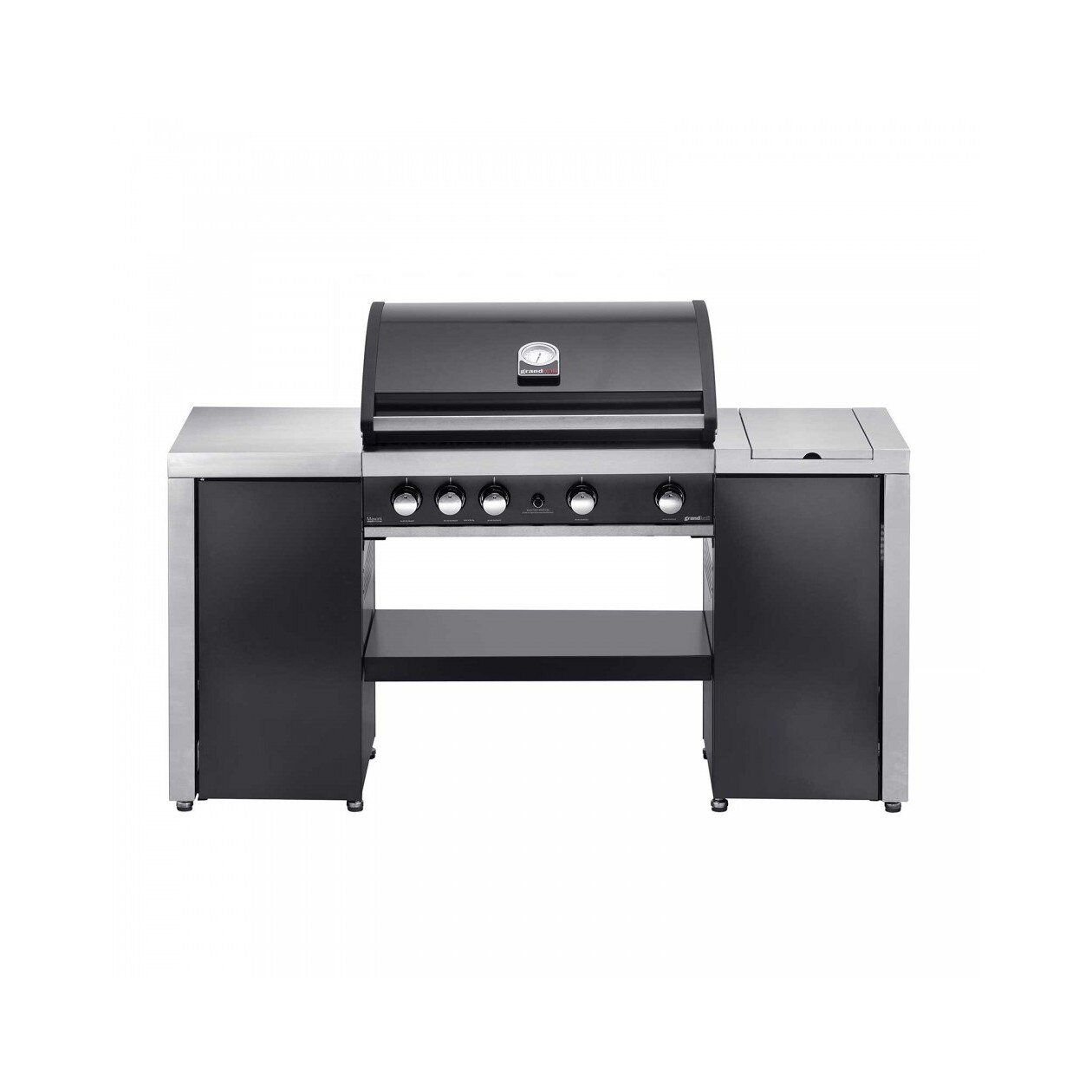 Gratar pe gaz Grand Hall Maxim GTI4B-V + Stand insula cu arzator lateral