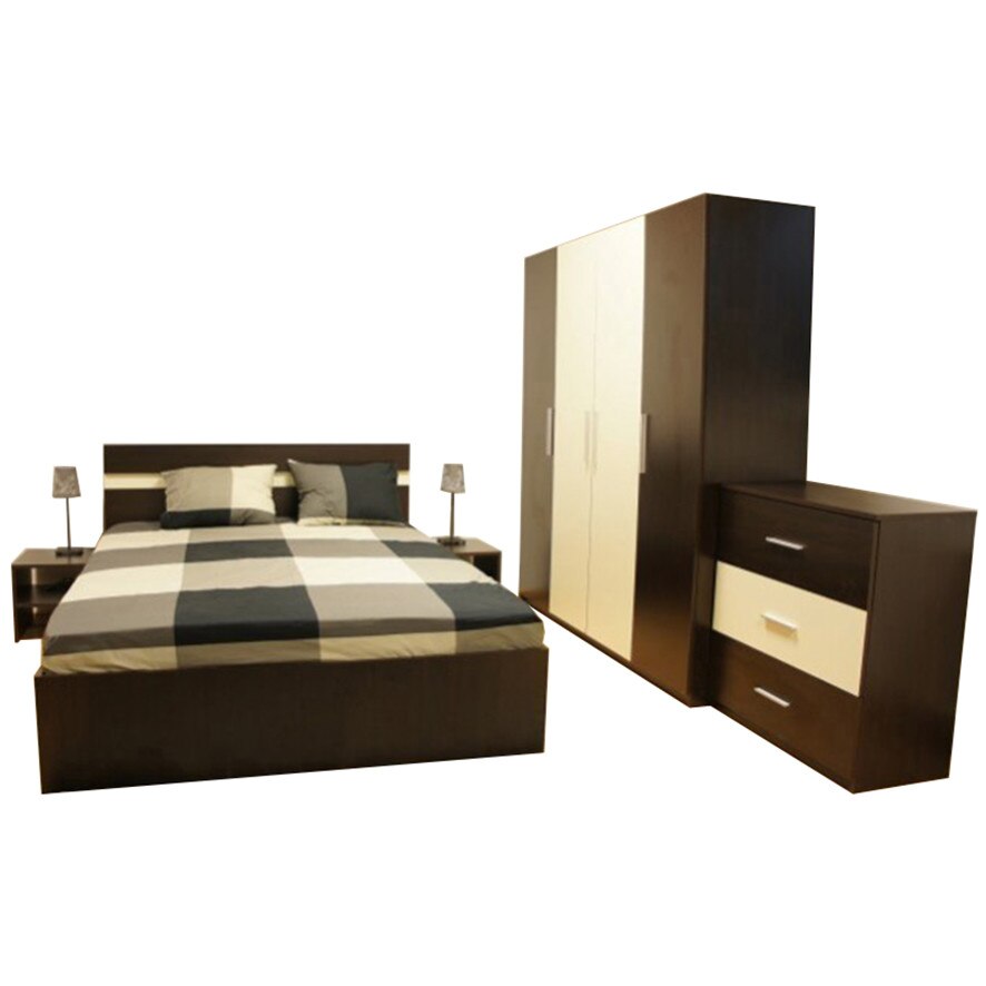 Set Dormitor Salonic 14, Wenge/Crem