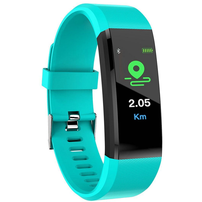 Ceas Bratara Fitness Inteligenta, Functii Smartwatch, Monitorizare Sanatate, Eleganta, Unisex, Culoare Verde