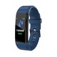 Ceas Bratara Fitness Inteligenta, Functii Smartwatch, Monitorizare Sanatate, Eleganta, Unisex, Culoare Albastru