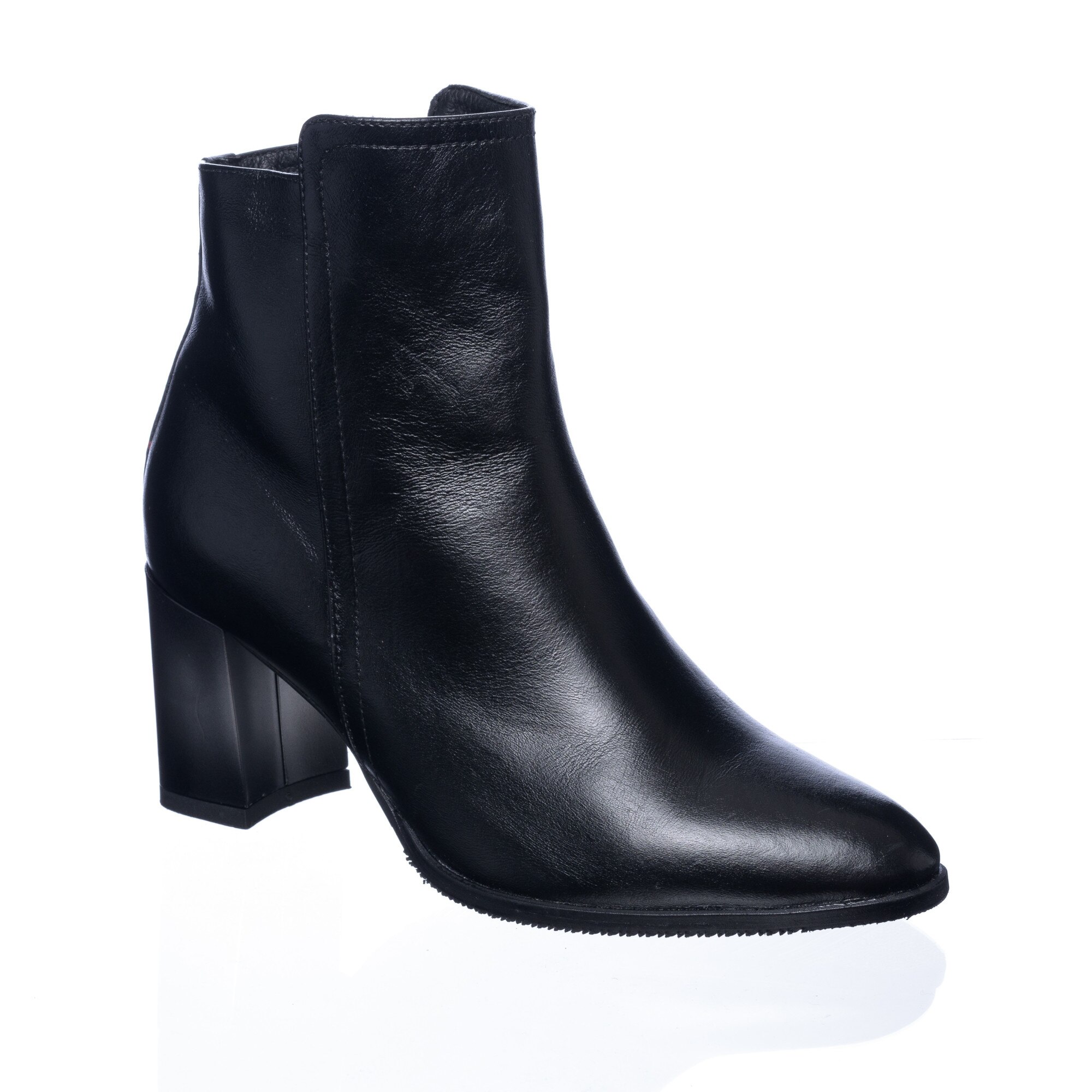 Ghete dama din piele naturala - Negru Box - GX31 NB