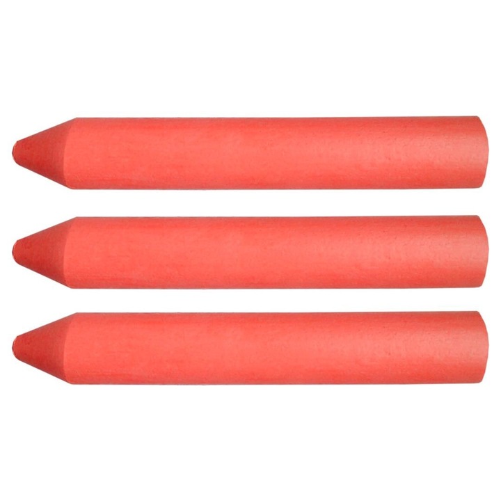 Crete tehnice pentru marcare, rosu, 13x85 mm, 3 bucati, Topex