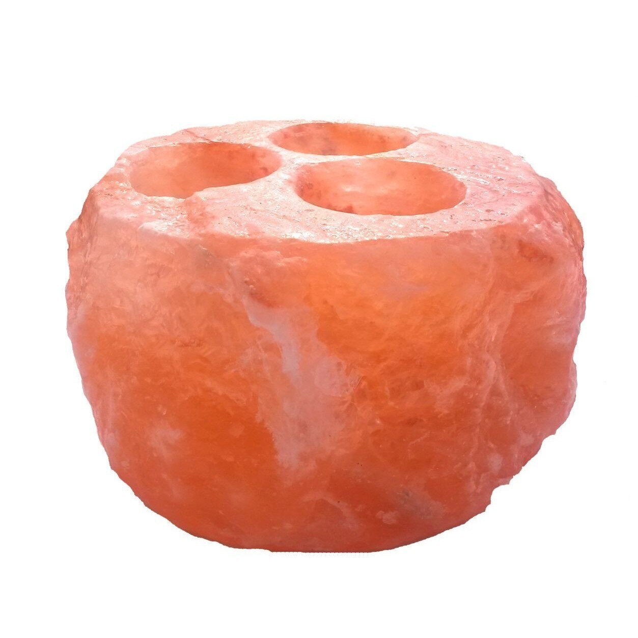 Suport lumanare triplu, ProCart, din cristale de sare