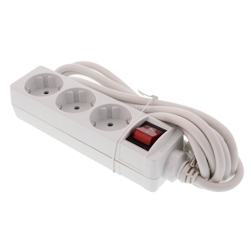 Prelungitor ceramic cu intrerupator IPEE 1642 3 prize 3m 2200W