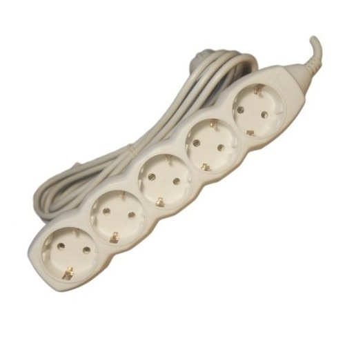 Prelungitoare electrice cu impamantare SPIN SPN2007 5 prize 5m 2200W