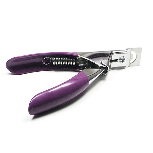 Cleste unghii tip ghilotina pentru tipsuri 053-PU MoonbasaNails, Violet