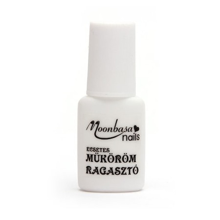Lipici pentru unghii false, MoonbasaNails, 7.5g, Alb